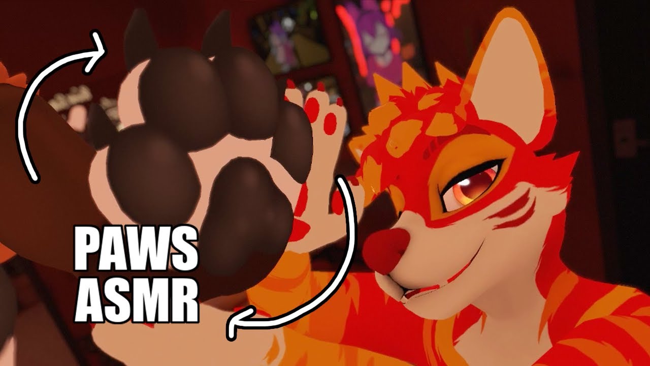 [Furry ASMR] Brushing and plucking your paws from negativity fleas 🐾 (Personal Attention)