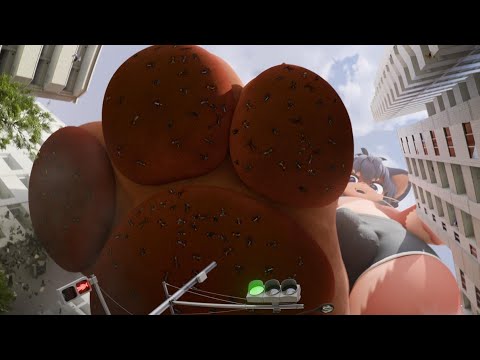 furry macro stomp micro | giantess stomp micro | 2d animation furry macro stomp