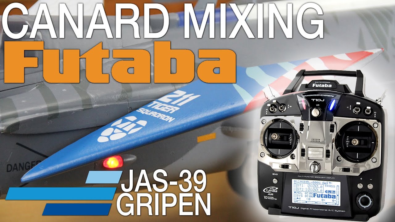Futaba Canard Mix Setup - Freewing 80mm JAS-39 Gripen - Motion RC EDF RC Jet