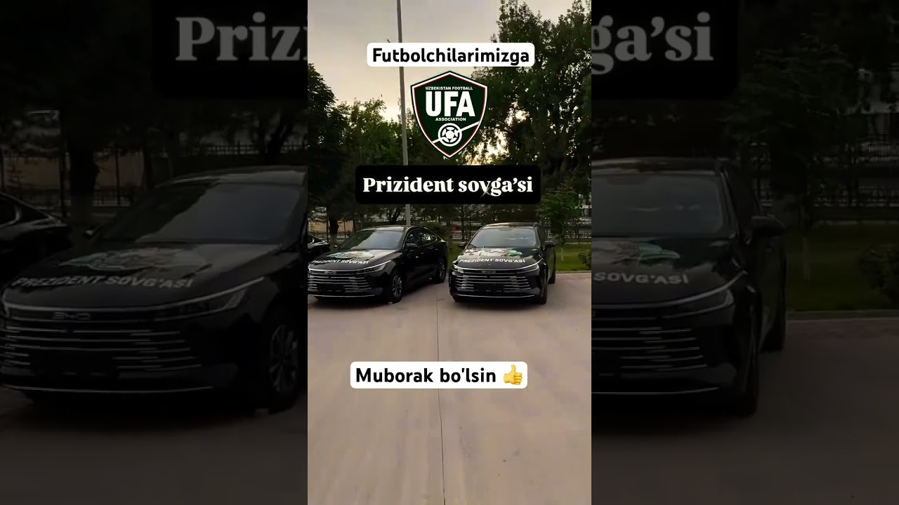 Futbolchilarimizga BYD mashinalari tayyorlab qo'yildi 👍❤️🇺🇿 ©️aziz_xusnidinov