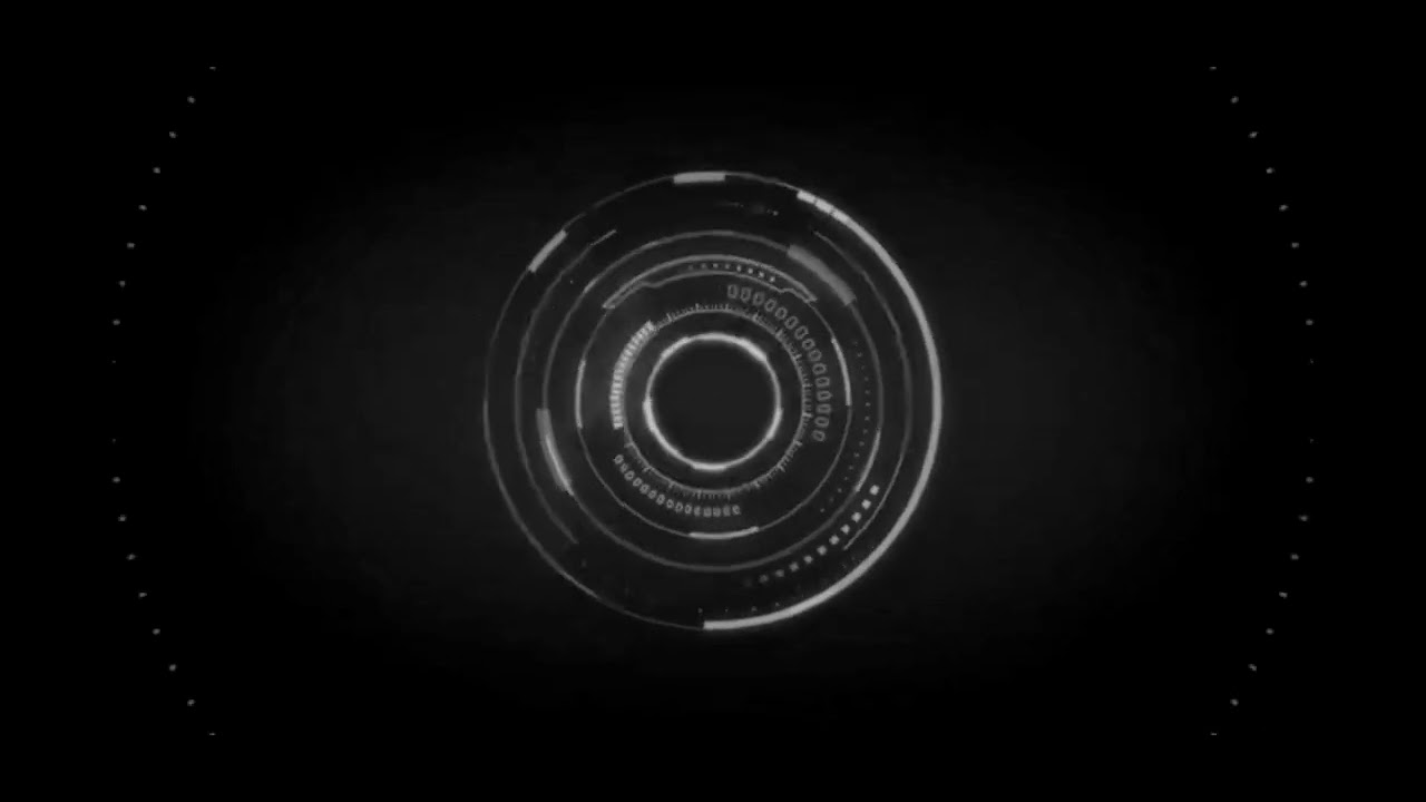 future hologram effect black screen