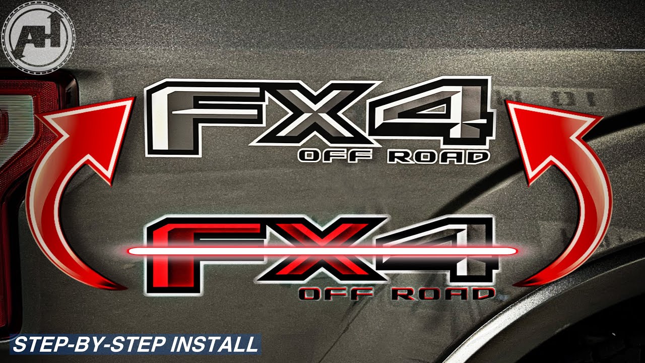 FX4 VINYL INSTALL | How to remove and install vinyl decals on an F150.