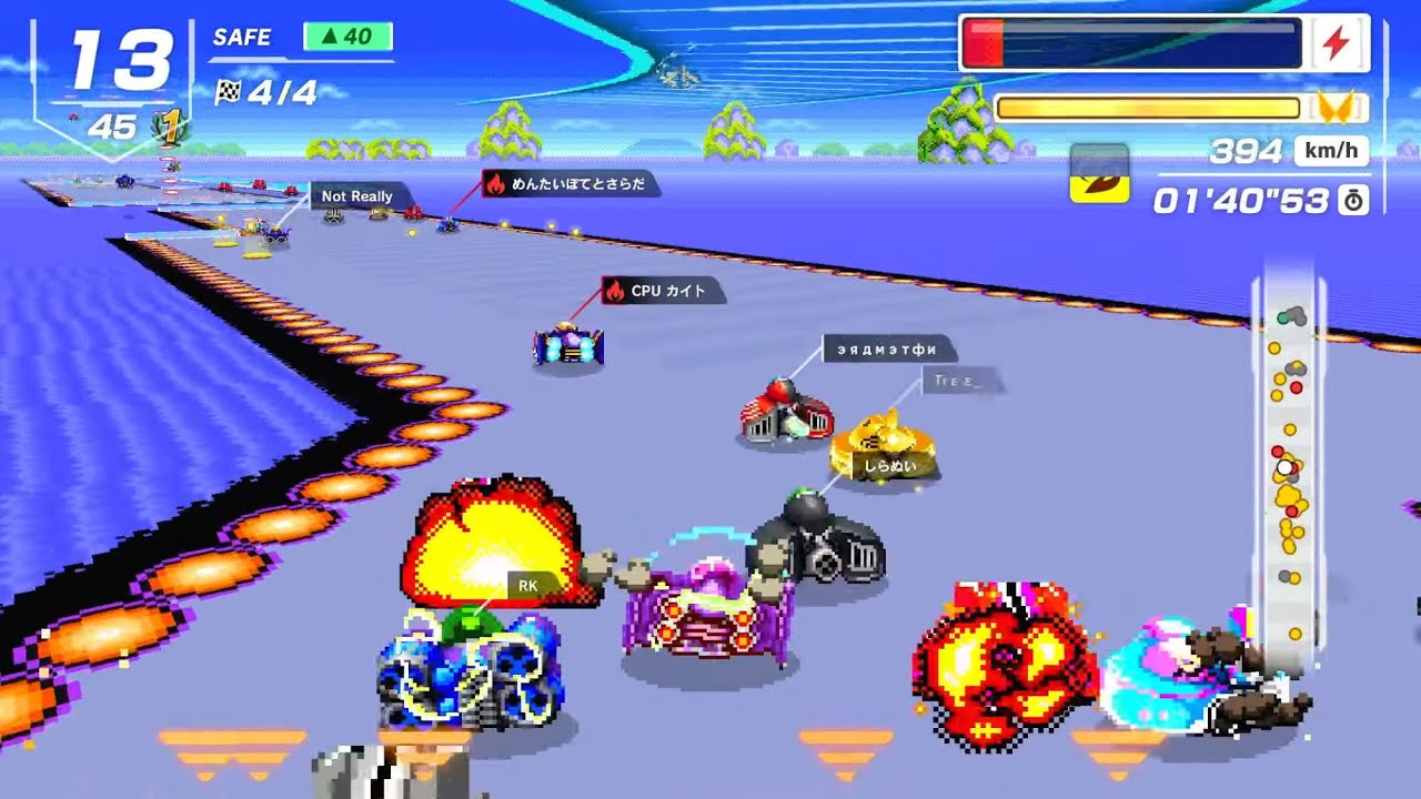 F-Zero 99 - Gat Mirror Ace League with Blue Falcon