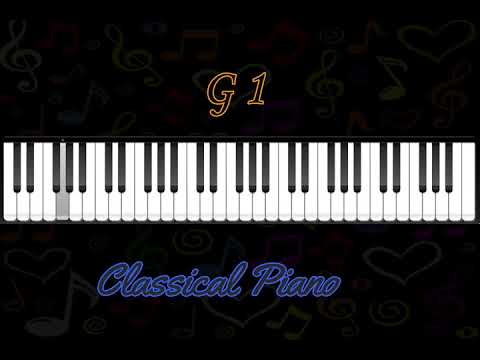 G1 classical piano note