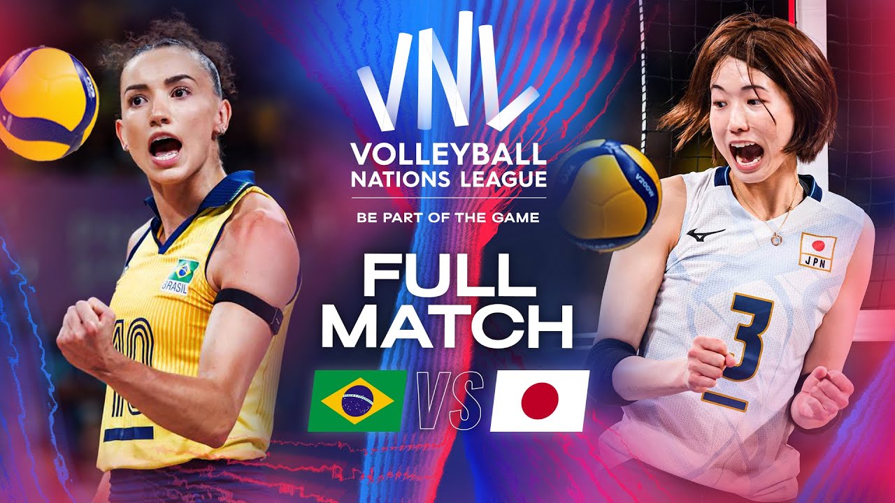 Gabi’s Power 👊 vs. Koga’s Precision 🎯 – Brazil vs. Japan - 2024 VNL | Full Match - Week 2