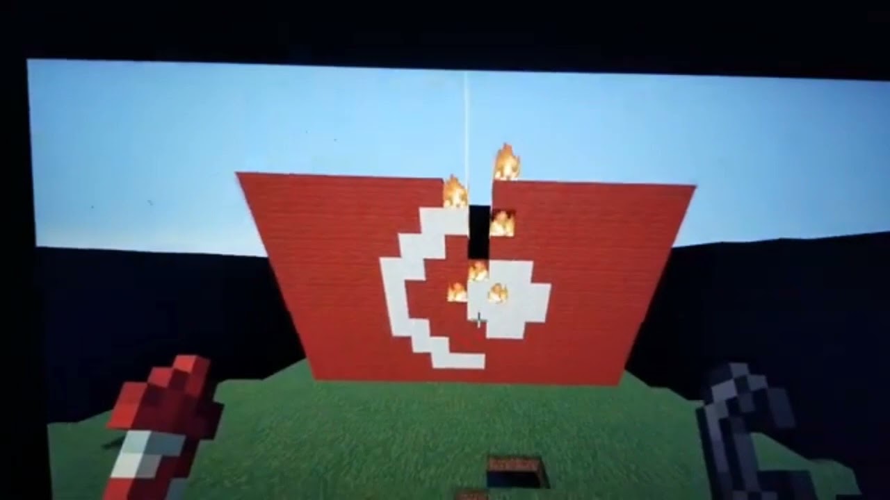 Gacha Işıl Minecraft'ta Türk bayrağını yaktı 😭