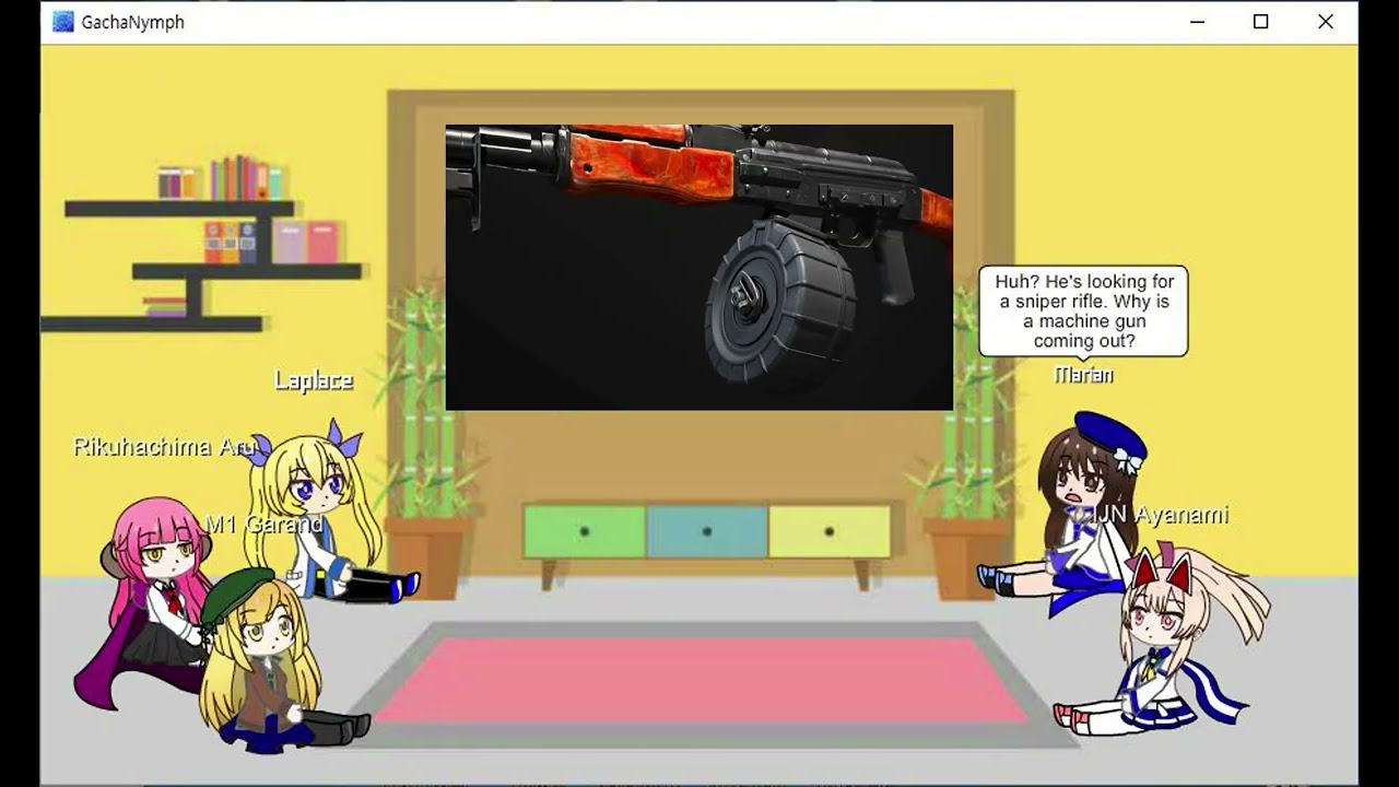 gacha react to Cursed Guns | Rytec AMR Edition,  AK-50 Edition