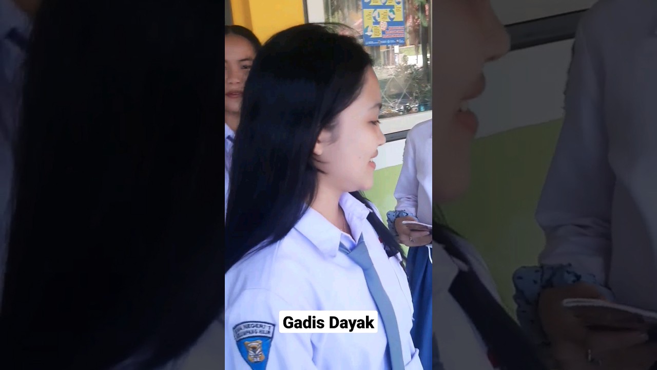Gadis Dayak anak SMA 🩷 #shortvideo #gadisdayak #smansa #viral
