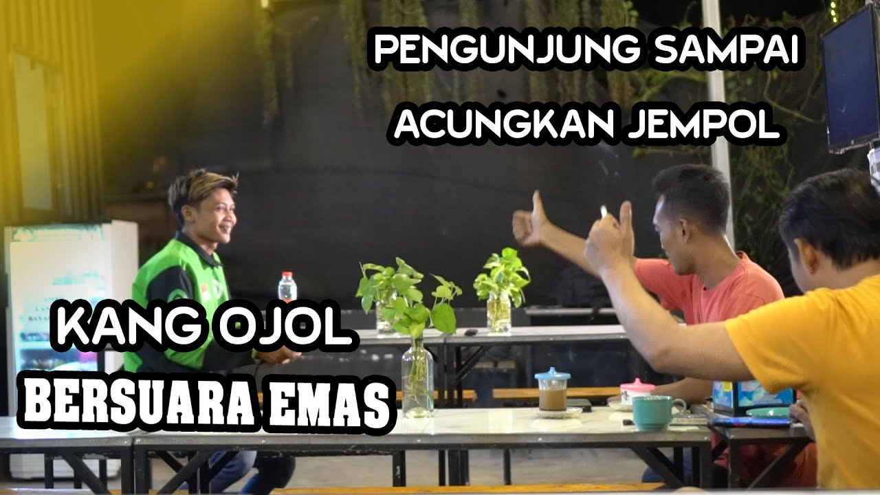 Gak nyangka KANG OJOL ini bersuara merdu, Pengunjung Sampai Acungkan Jempol