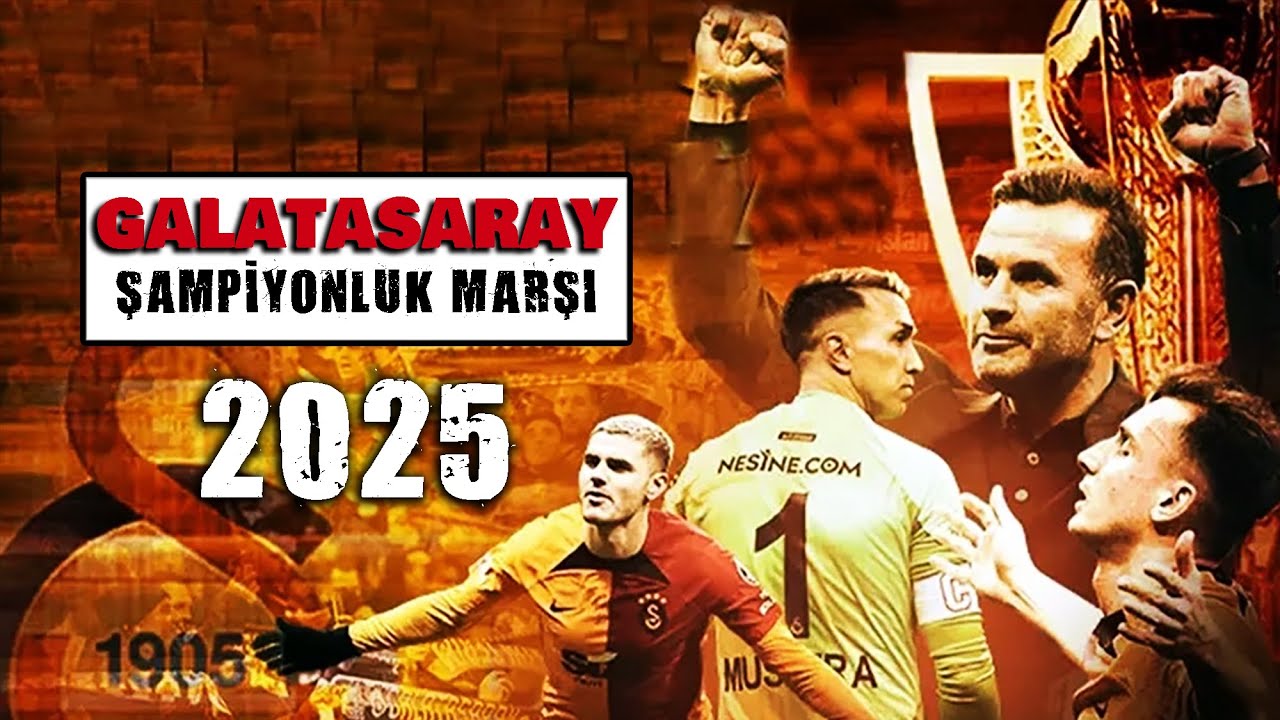 Galatasaray Şampiyonluk Marşı 2025 - Şampiyon Cimbombom (Yeni - Official Video)