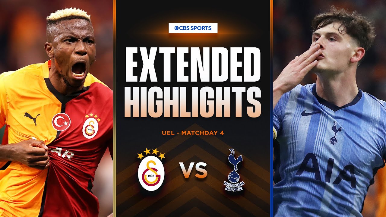 Galatasaray vs. Tottenham: Extended Highlights | UEL League Phase MD 4 | CBS Sports Golazo