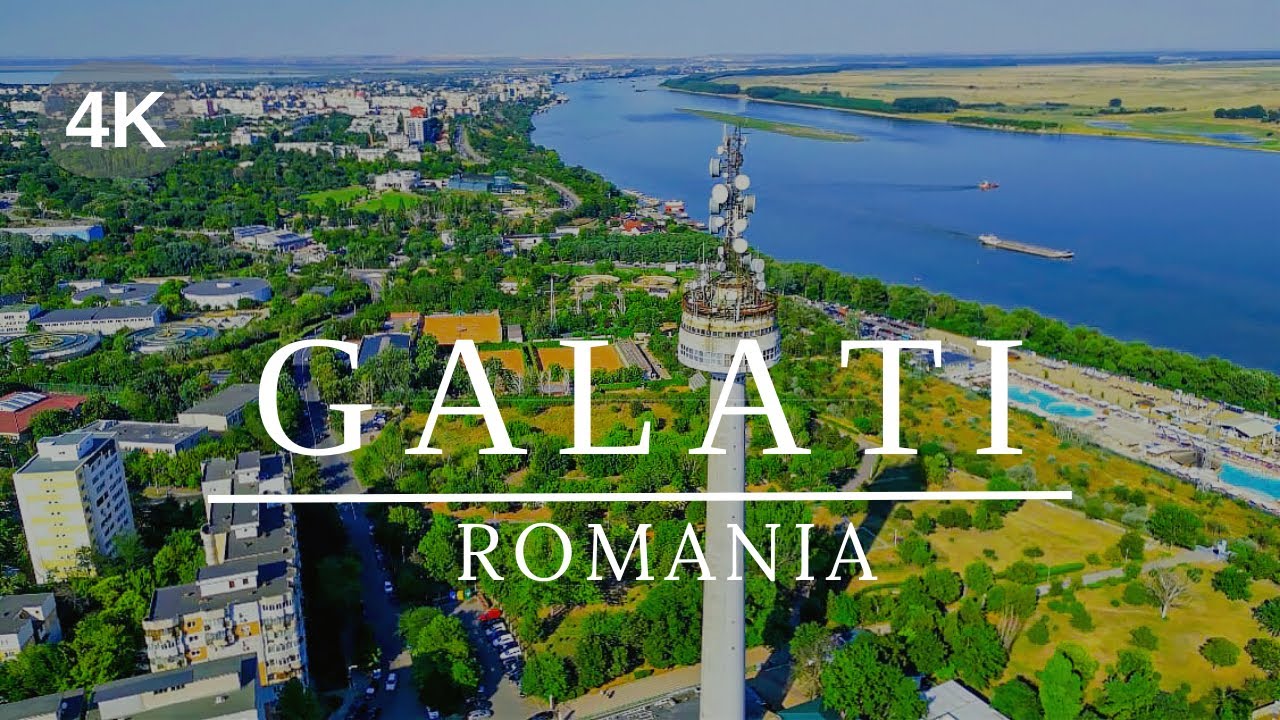 GALATI, Romania 4K Drone 🇷🇴 | Aquapark | Danube Bridge or Braila Bridge | Галац, Румунія