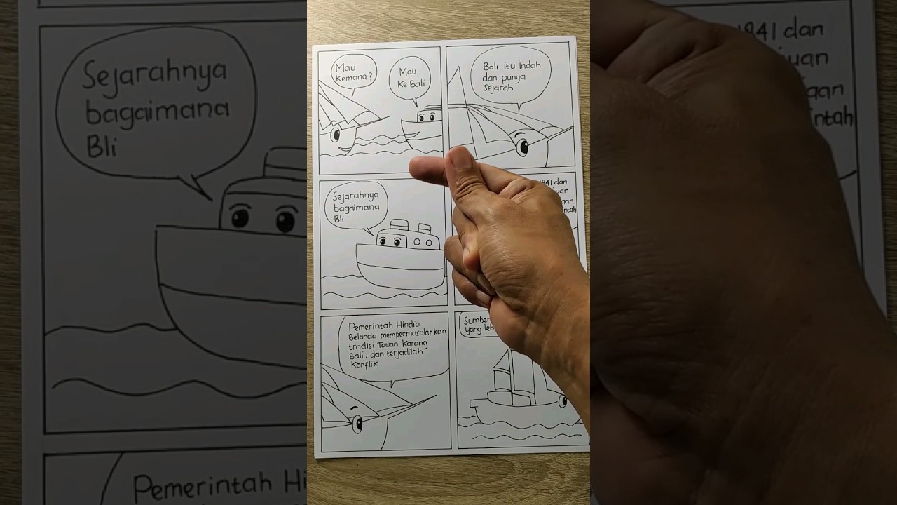 Gambar komik tentang bali #darwisart #makassarbagaya #ngeshortsbareng