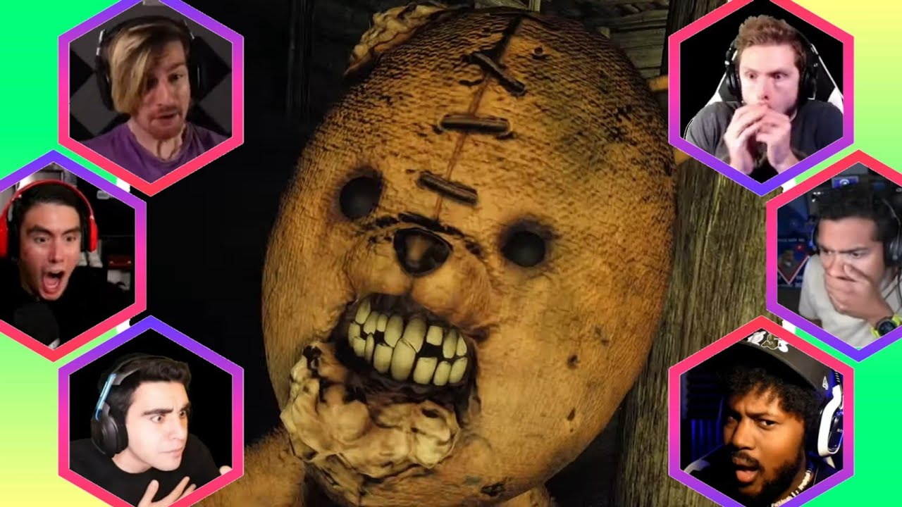 Gamers React to : Trigger Teddies Jumpscare [Dark Deception]