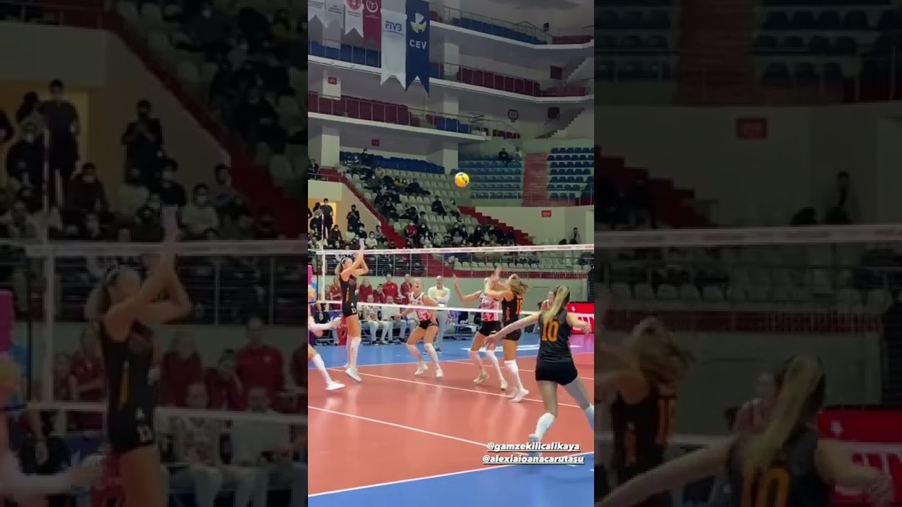 Gamze Alikaya pas, Alexia Carutasu atak! Türkiye Voleybol