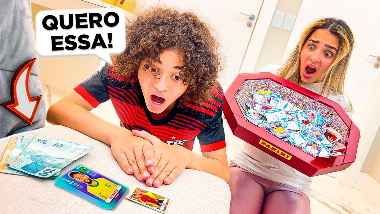 GANHEI TODAS AS FIGURINHAS DA LORRAYNE BATENDO BAFO... ELA FICOU MUITO BRAVA!!!