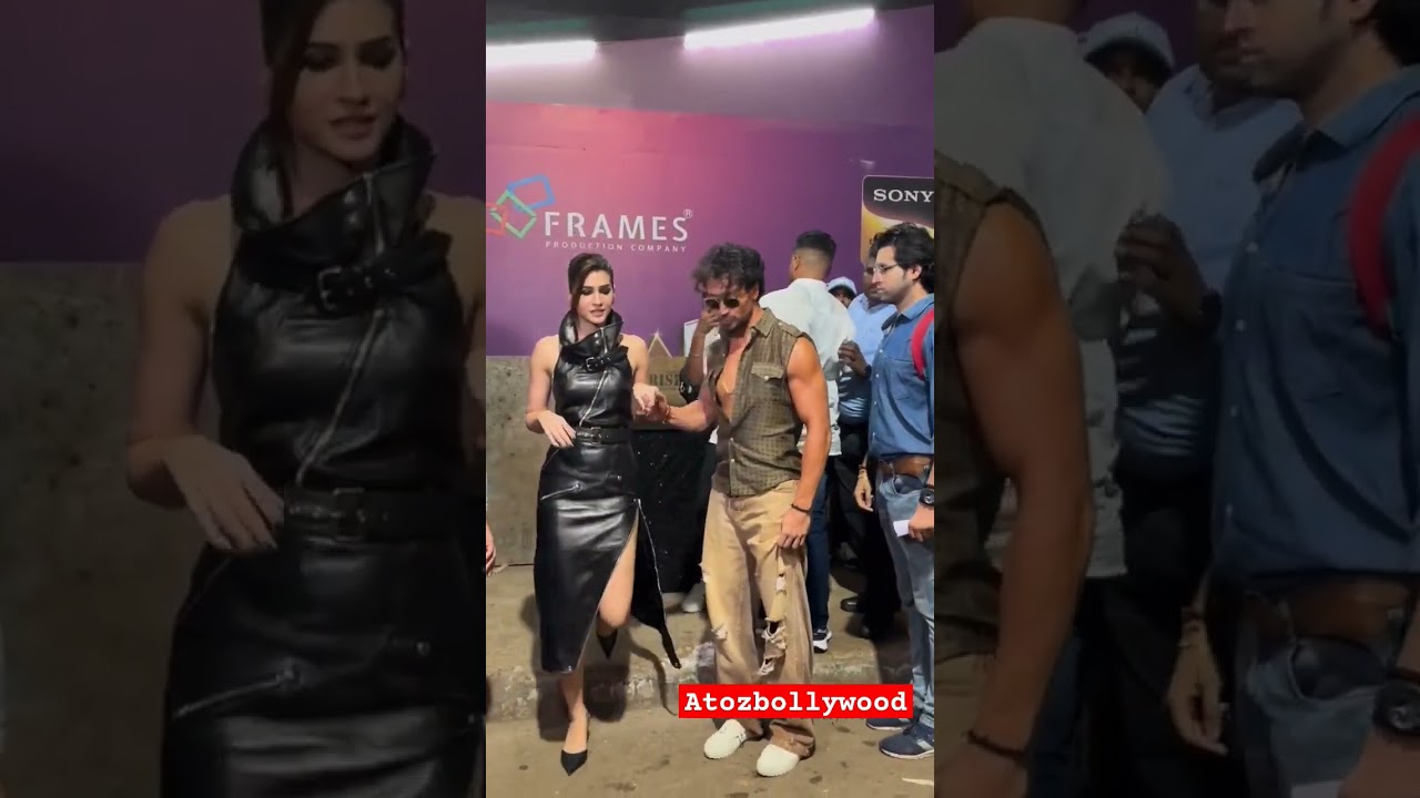 ganpath promotion #tiger #kritisanon