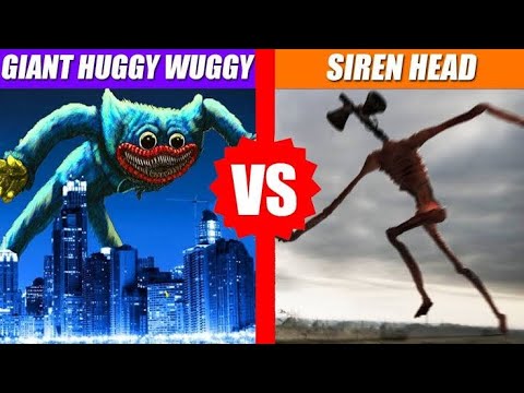 Gıant Huggy Wuggy Vs Siren Kafa Kısa Korkunç Film #sirenhead #huggywuggy