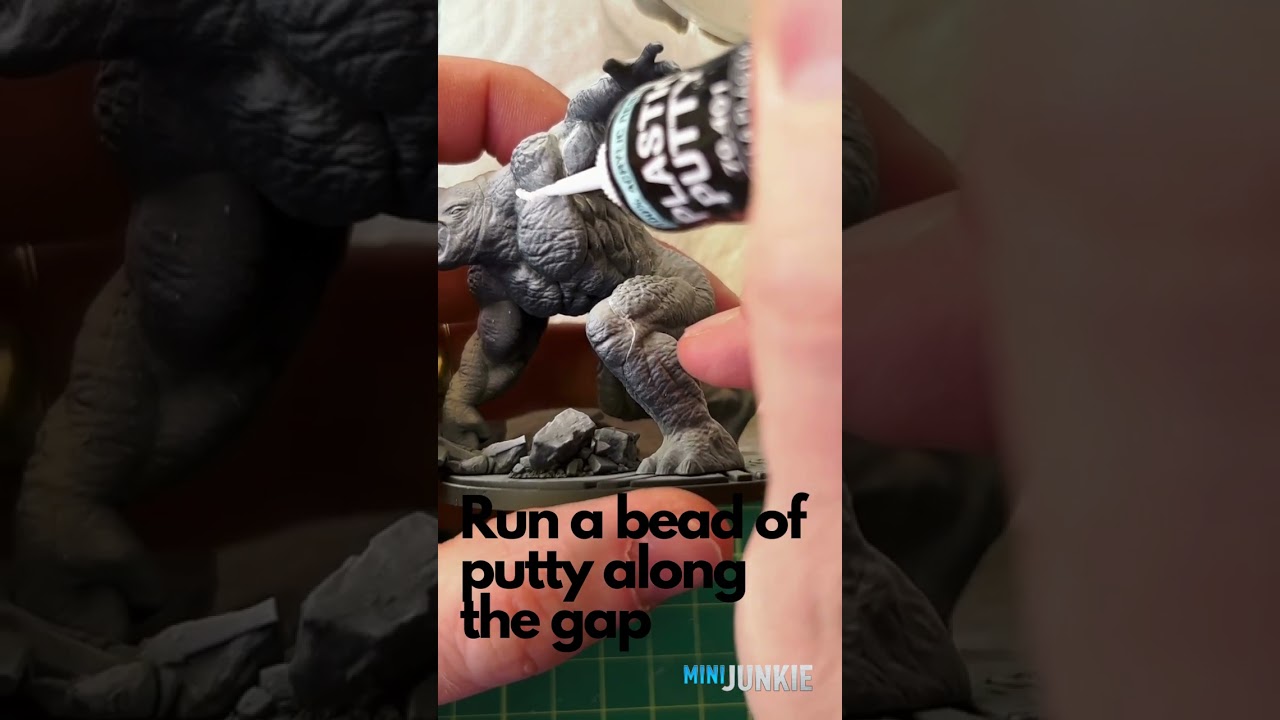 Gap and Seam Filling on Miniatures - Marvel Crisis Protocol Rhino/Hulk etc...