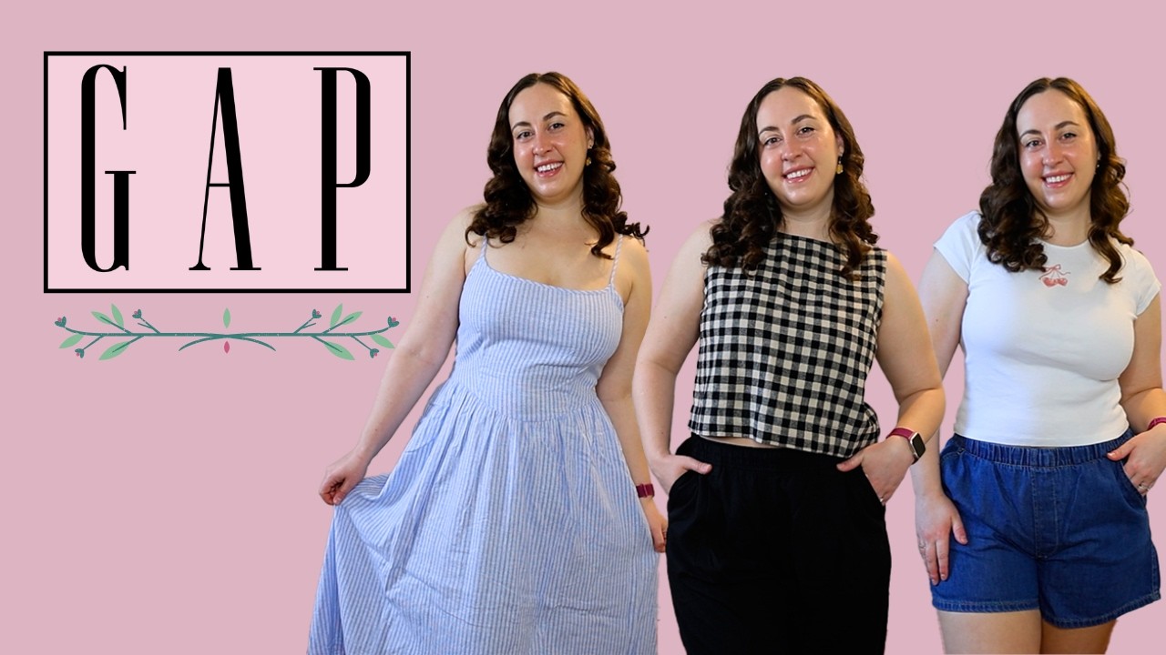 Gap Spring Clothing Haul + Review | Midsize Spring Dresses, Linen, and More!