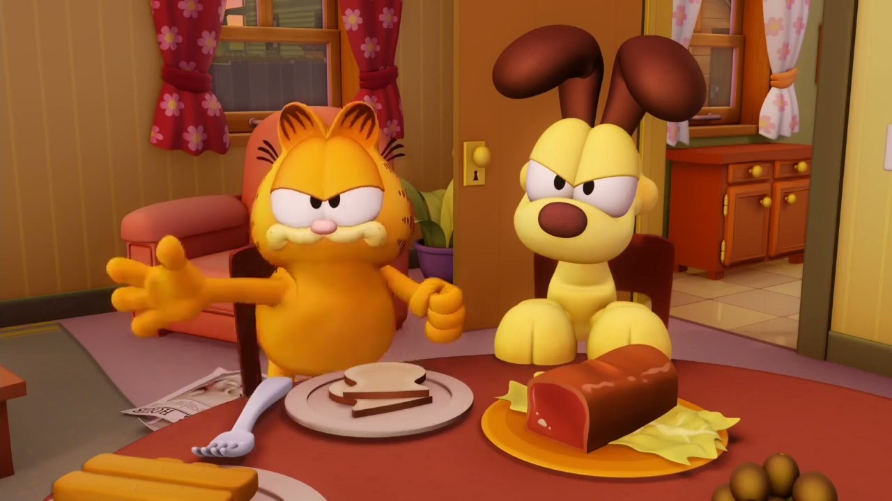 Garfield dublat in Romana  -  Un Oaspete De Dincolo