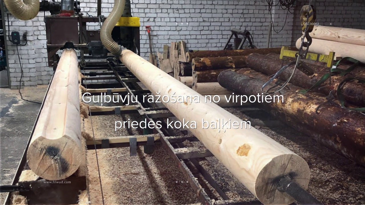 Gatavas guļbūves pirtij vai privātmājai