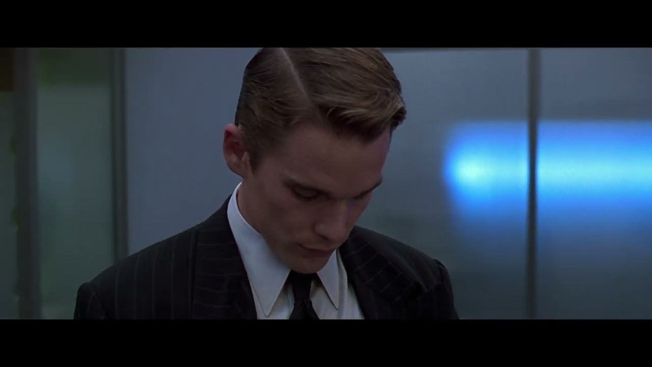 Gattaca - Jerome, never shy, pisses on command.