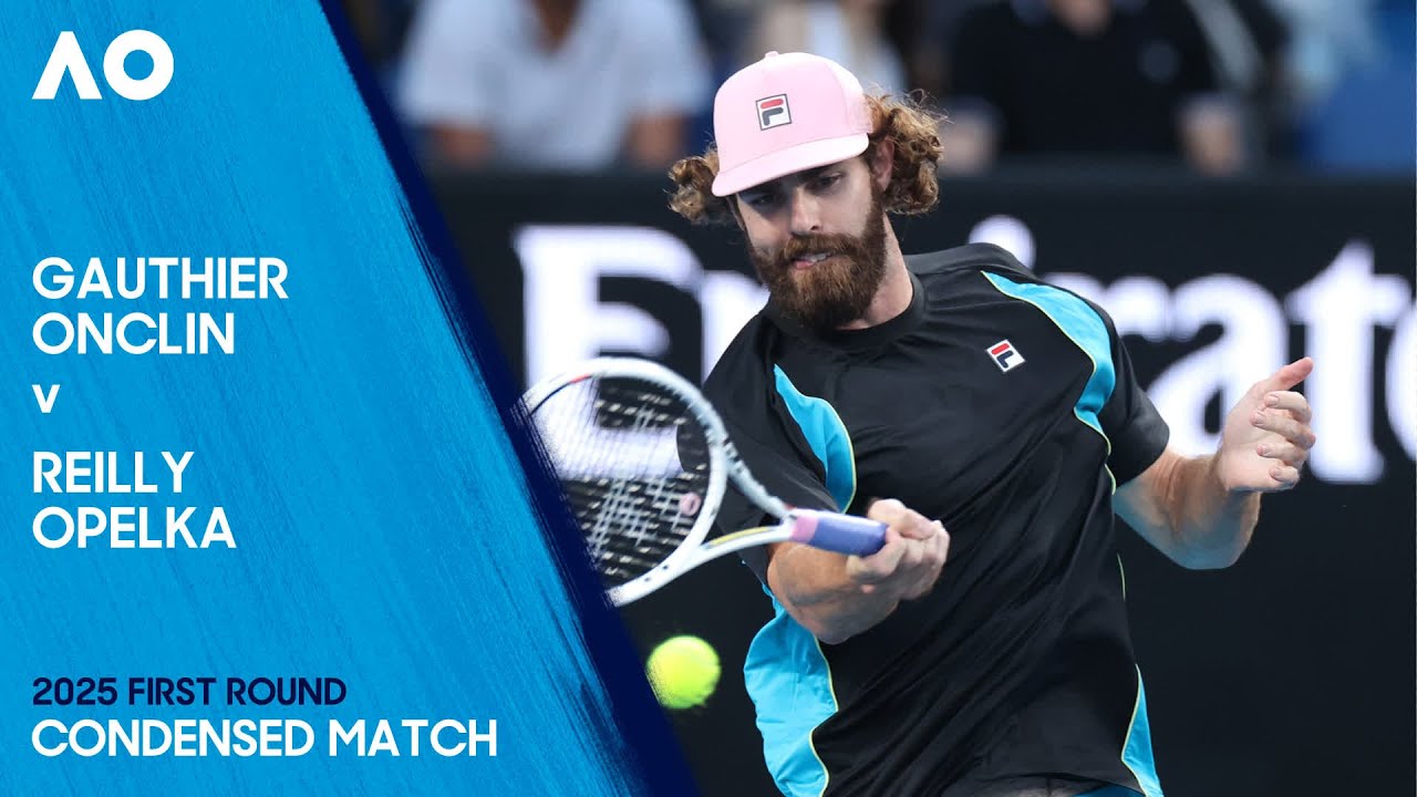 Gauthier Onclin v Reilly Opelka Condensed Match | Australian Open 2025 First Round