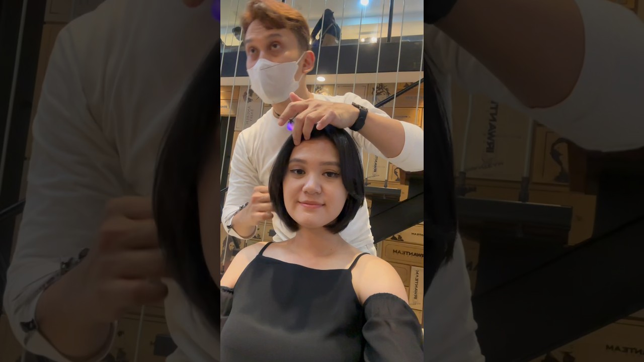 Gaya rambut ini yang bikin kamu awet muda #haircut #transformation #guntingrambut #salon