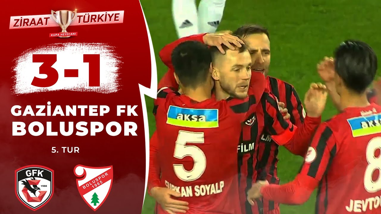 Gaziantep FK 3 - 1 Boluspor MAÇ ÖZETİ (Ziraat Türkiye Kupası 5. Tur Maçı) 22.12.2022