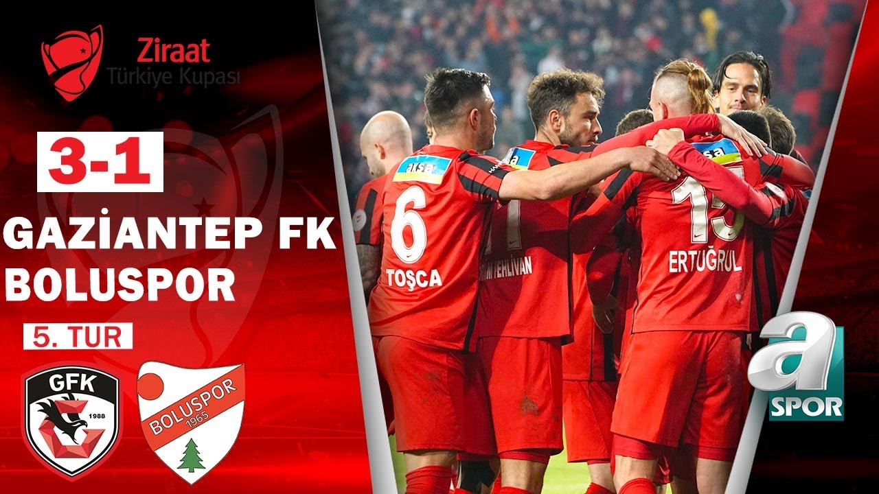 Gaziantep FK 3 - 1 Boluspor (Ziraat Türkiye Kupası 5. Tur Maçı) 22.12.2022