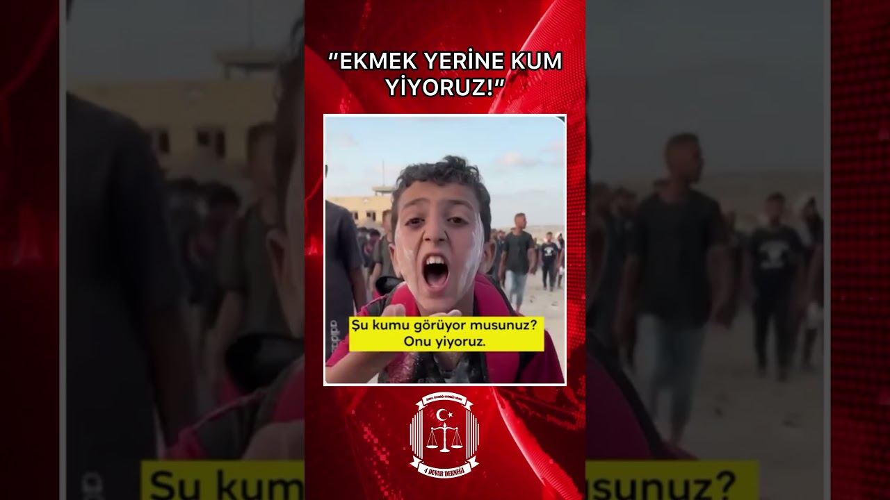 📌Gazzeli Çocuktan Yürek Yakan Sitem: Ekmek Yerine Kum Yiyoruz! #fyp #gündem  #iran #israil #savaş