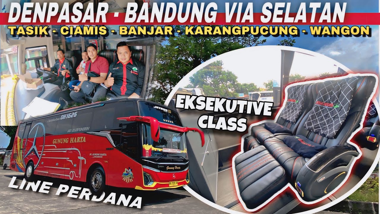 GEBRAKAN BARU⁉️PO GUNUNG HARTA Rute Bandung - Denpasar Via Selatan😍