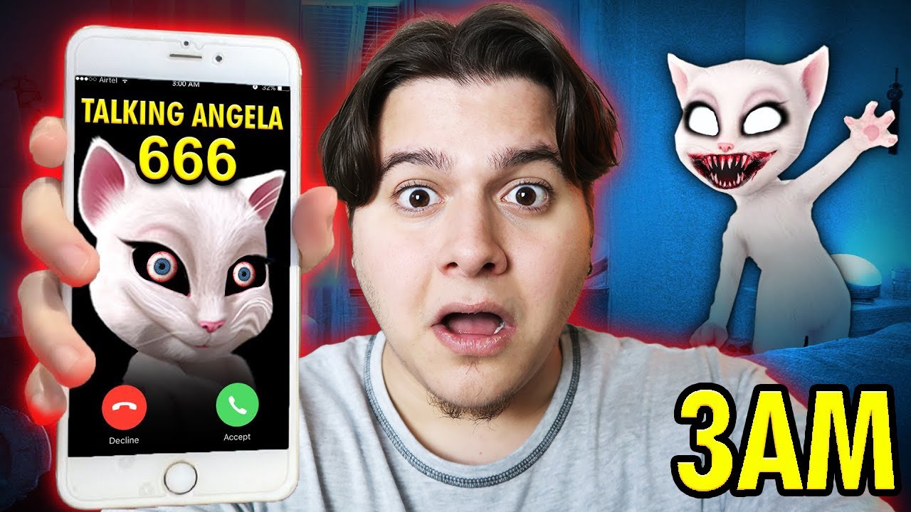 Gece 3'te TALKİNG ANGELA'YA 666 DEMEYİN !! *KAFAYI YEDİ*