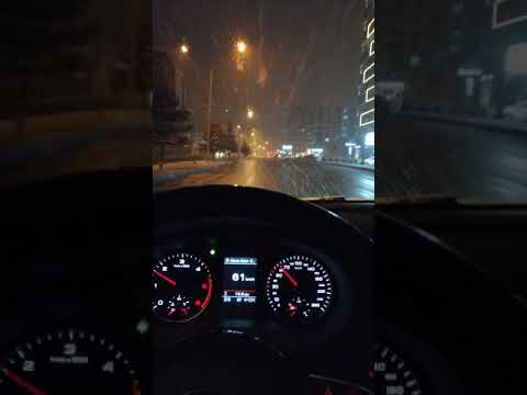 Gece Audi Araba Snapleri #gecesnap#audi#kar