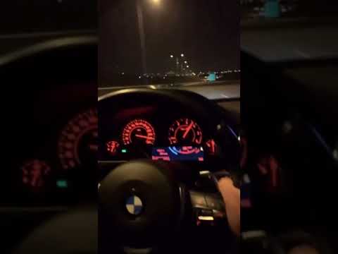 Gece BMW hız snap story