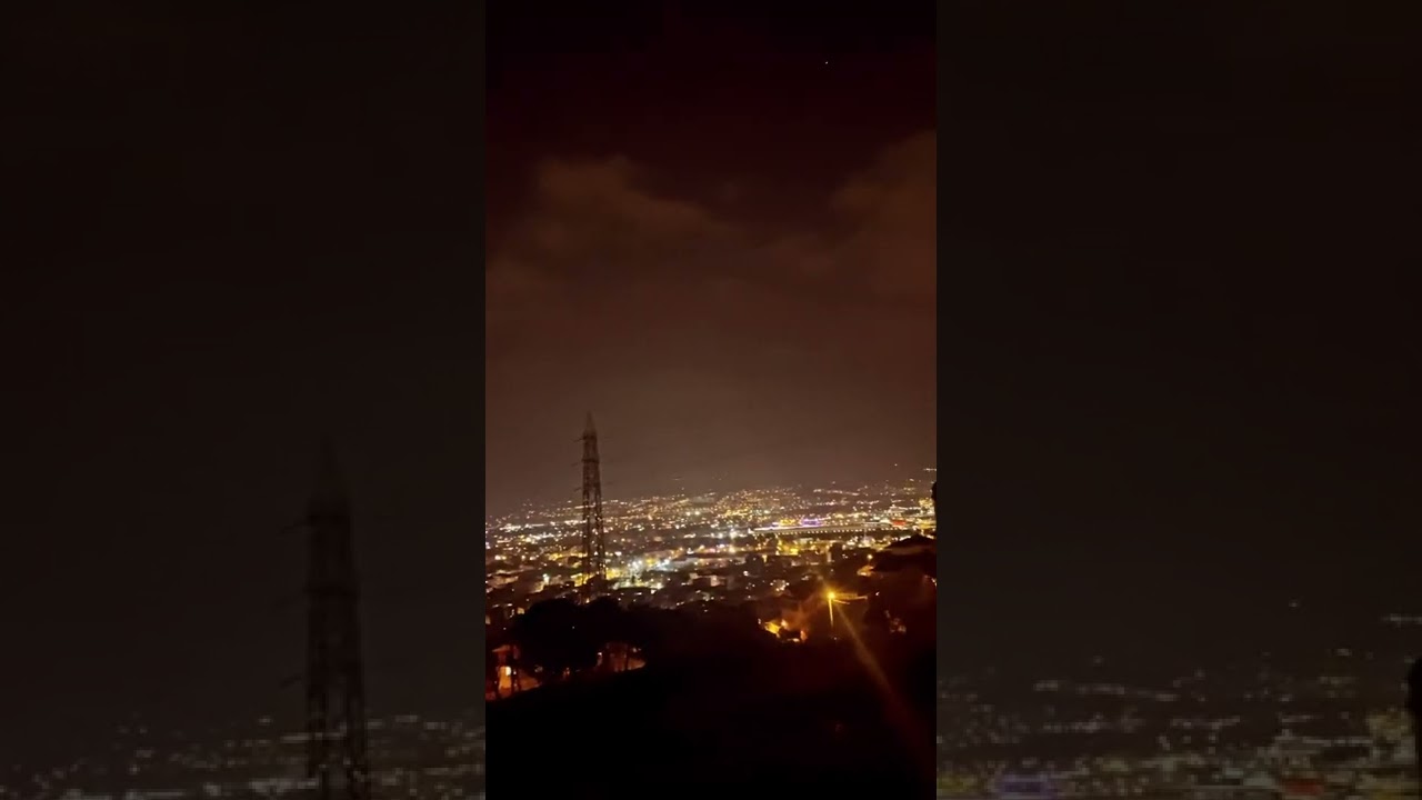 Gece şehir manzarası snap story