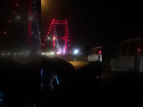 Gece gezmesi  araba boğaz köprüsü snap rubato