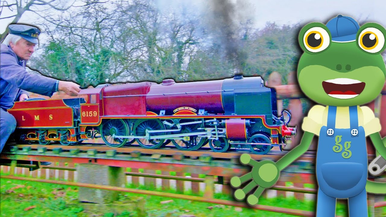 Gecko's Miniature Trains for Kids | Gecko's Real Vehicles | Learning and Educational Videos For Kids
