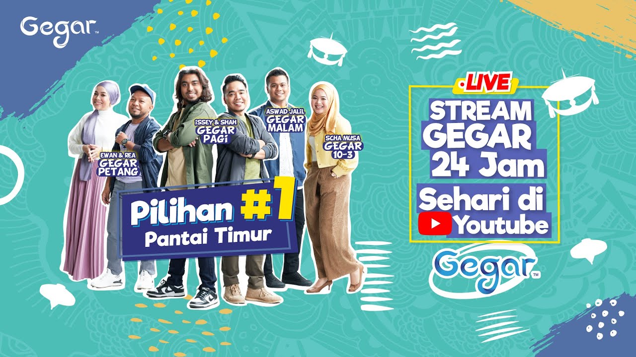 GEGAR LIVE Radio Pilihan #1 Pantai Timur