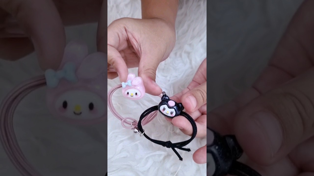 gelang couple karakter kuromi dan my melody