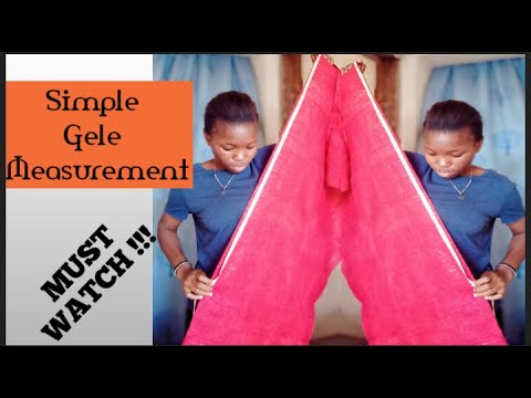 Gele measurement. How to measure gele. #trendinggele