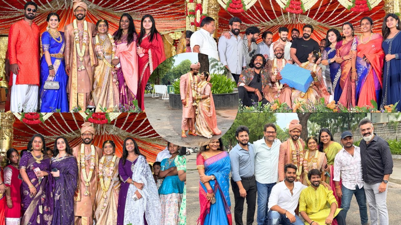 #Gemini Comedy Tv Vj Karam & Anchor Dolly Wedding Telugu Tv Serial Atcors At Vj Karam Dolly Marriage