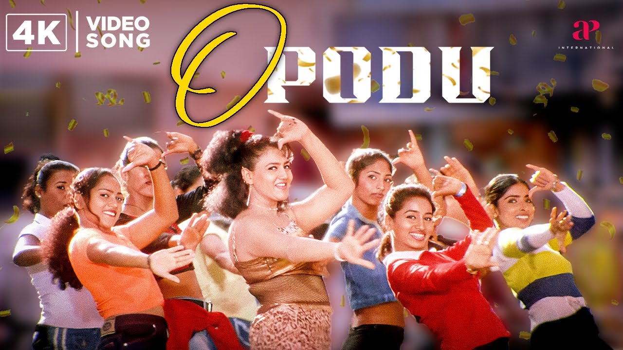 Gemini Movie 4K Songs | O Podu (Female)Song | Vikram | Kiran Rathod | Kala Bhavan Mani | Bharathwaj