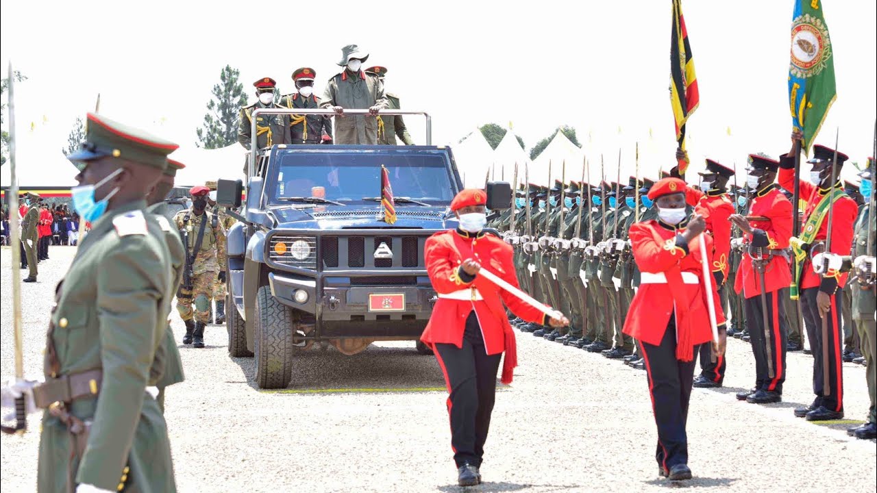 Gen Museveni arrives at Kabamba-Uganda Military Academy to pass out fresh UPDF Commanders 2023