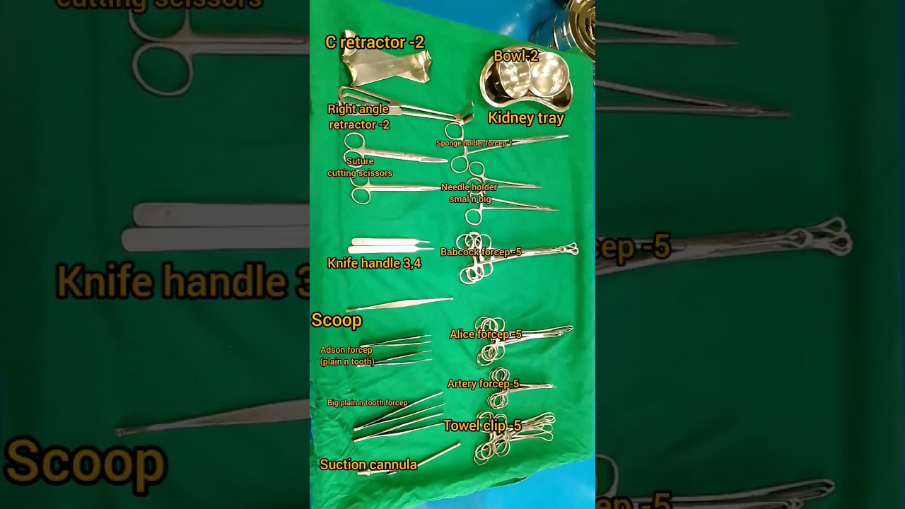 General surgical instruments name | #generalsurgery #hospital #ottechnician #youtubeshorts #shorts