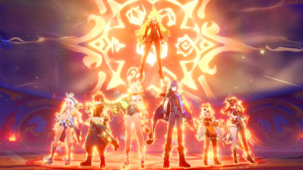Genshin Impact 5.1 Main Story All Cutscene : Mavuika Final Forms & Capitano vs Abyss Ending Battle