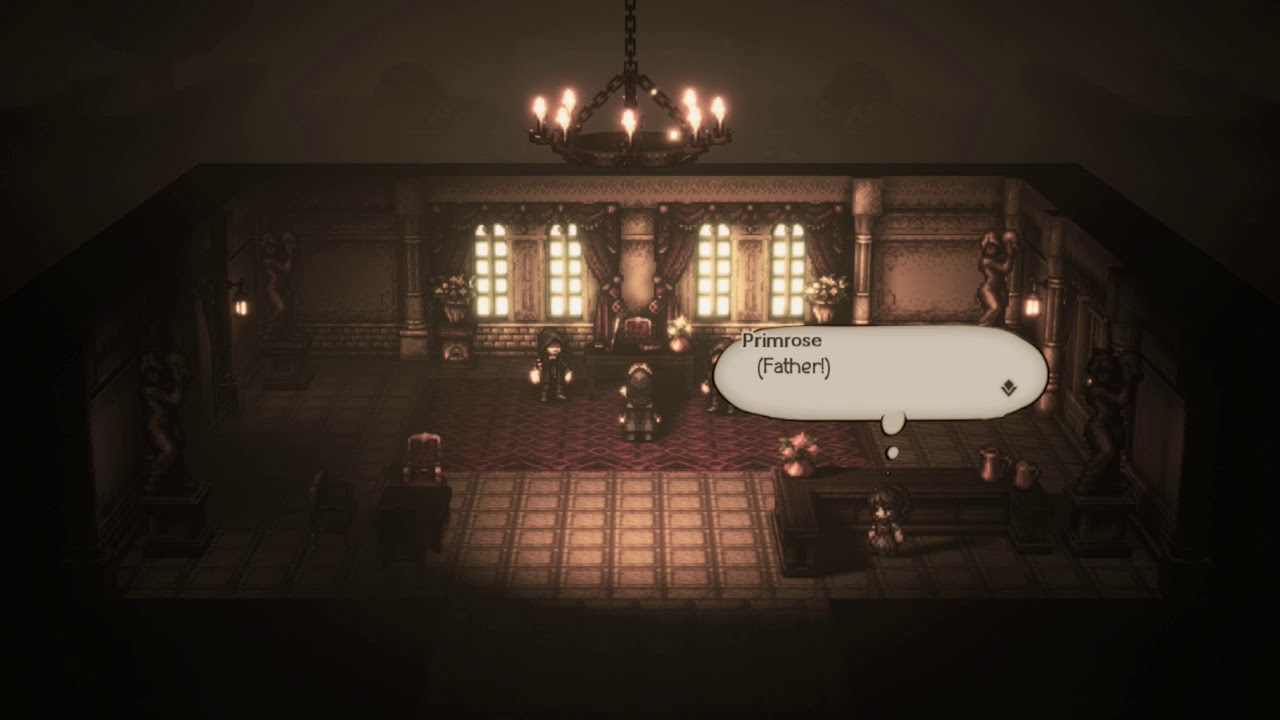 Geoffrey Azelhart Death. Primrose Azelhart Childhood. Octopath Traveler . Nintendo Switch