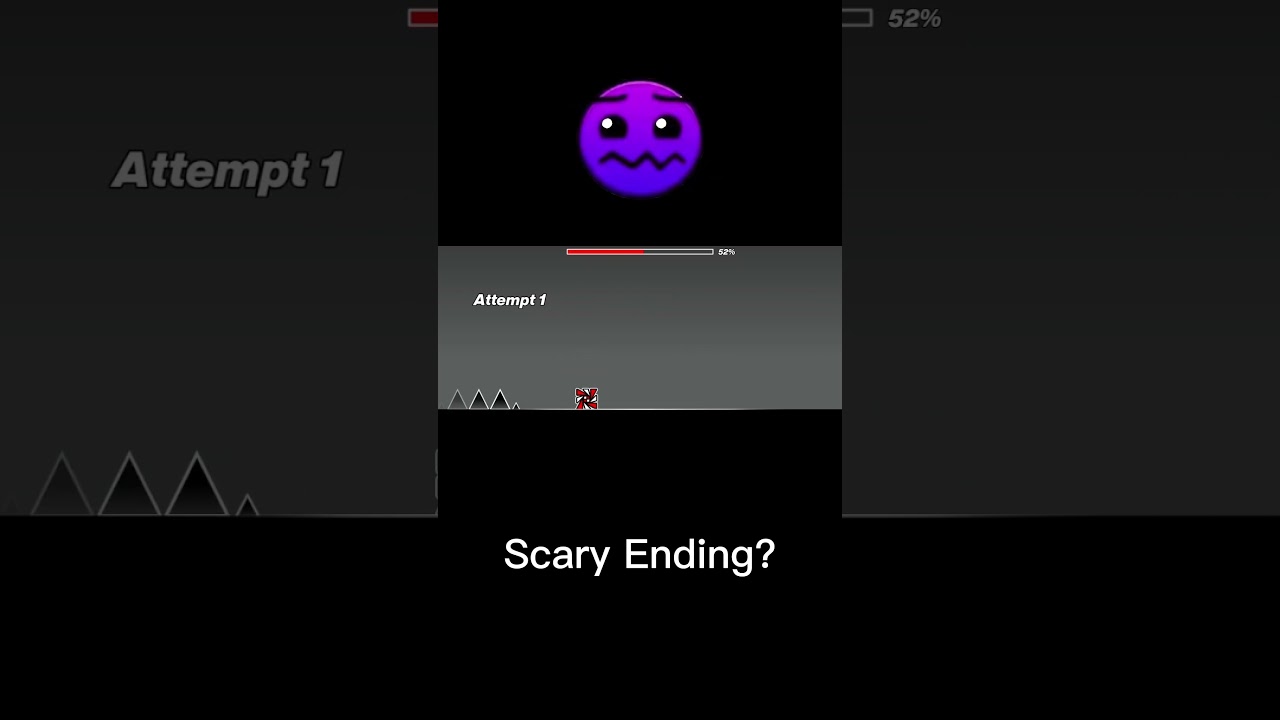 Geometry Dash : Scary Ending? 😱😨 #geometrydash #gd #shorts #gdlevels