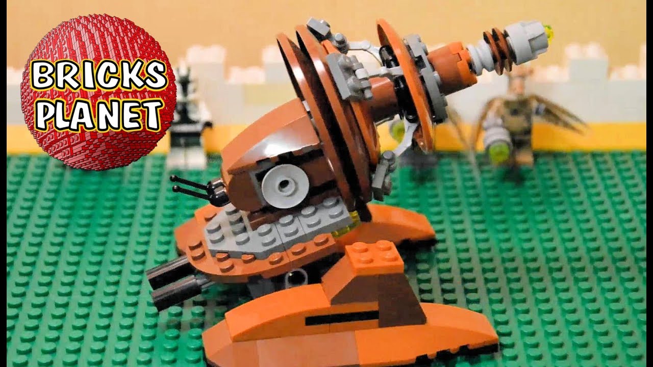 Geonosian Cannon LEGO Star Wars 9491 set - Review, Stop motion, Time-Lapse build